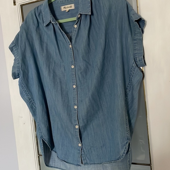 Size small Madewell chambray button up shirt - Picture 3 of 5